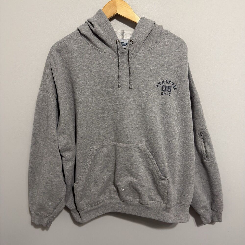 Vintage Athletic Works Hoodie Men’s 2XL Gray Sport 90s Grunge Skate